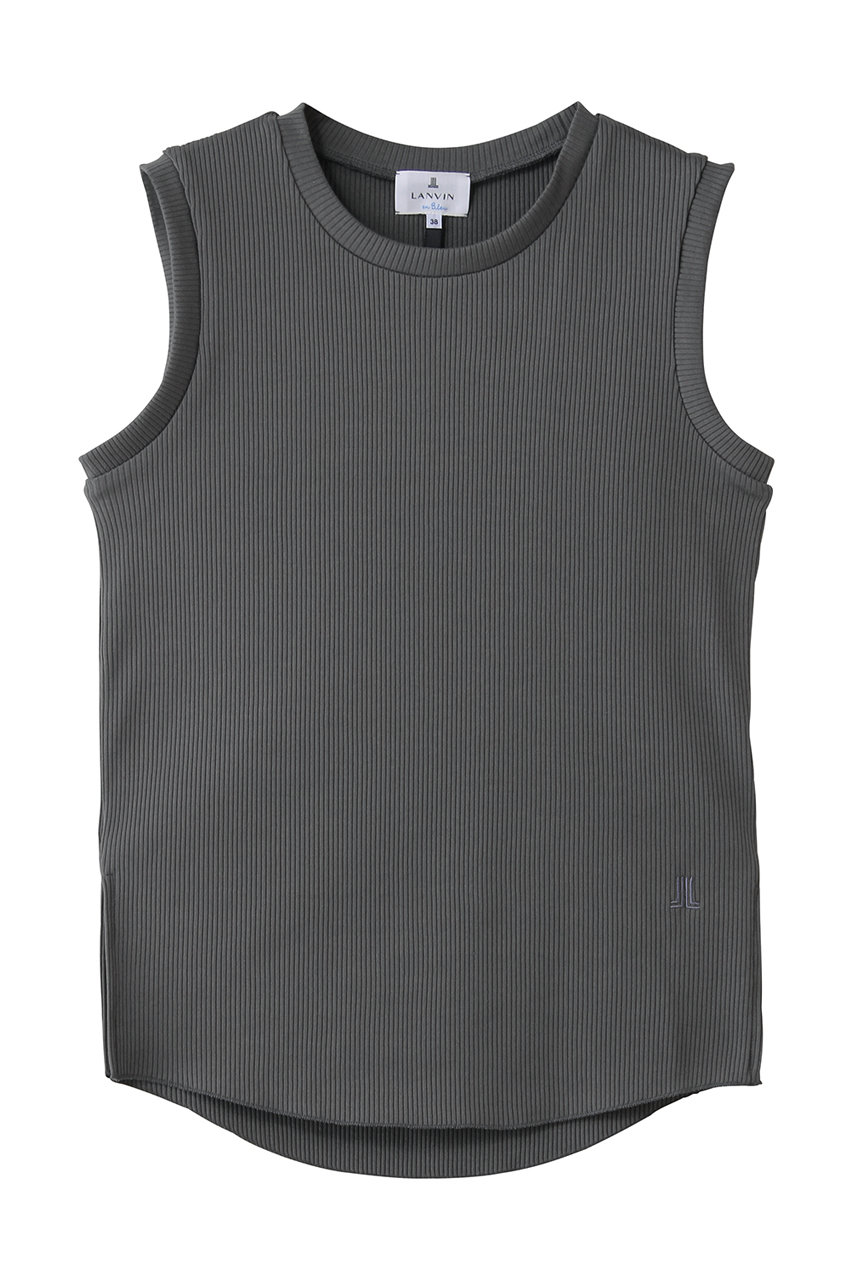 ランバン オン ブルー/LANVIN en Bleuのテレコタンクトップ(グレー/3646710)