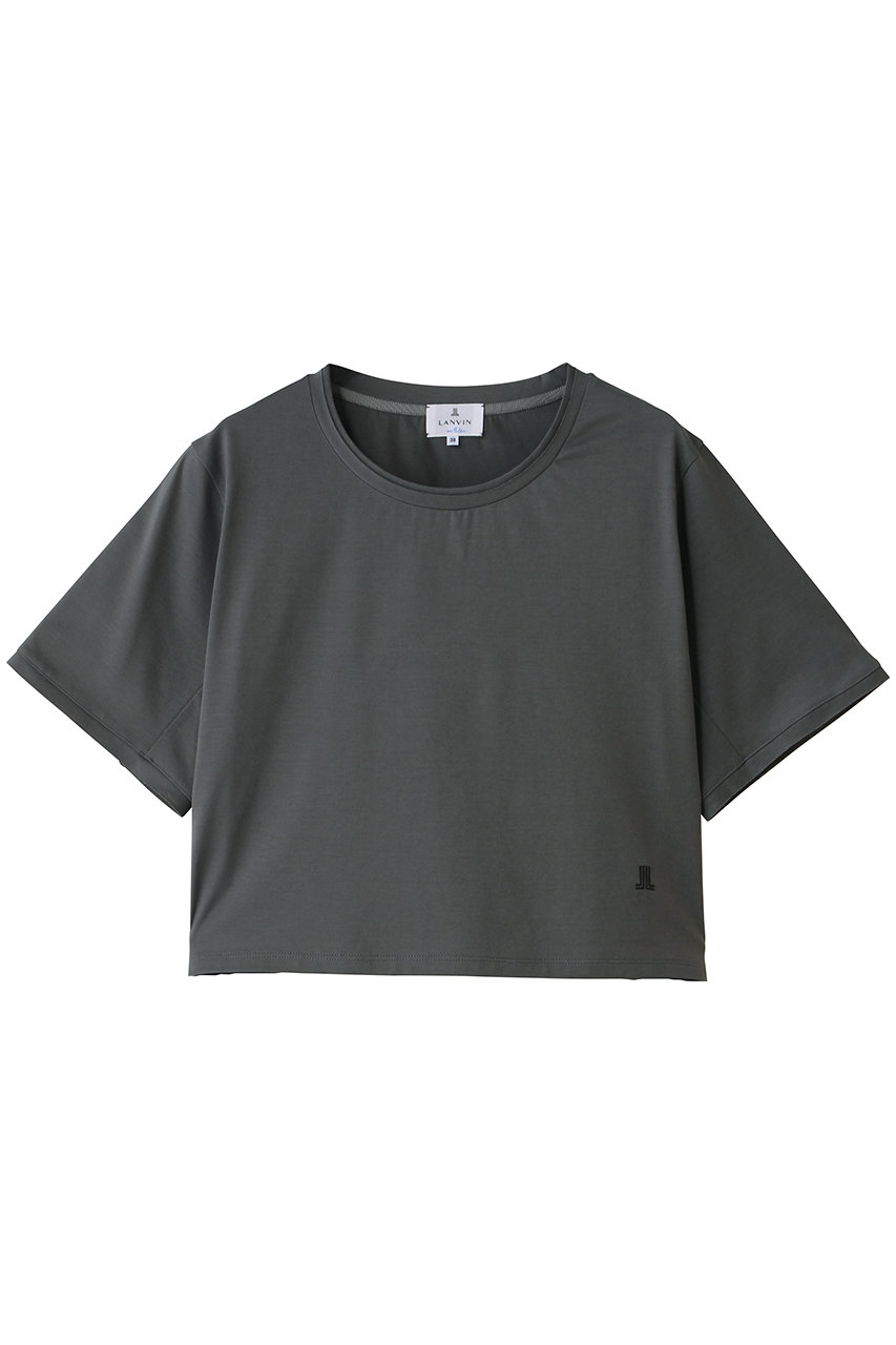 ランバン オン ブルー/LANVIN en BleuのベーシッククロップドＴシャツ(グレー/3646711)