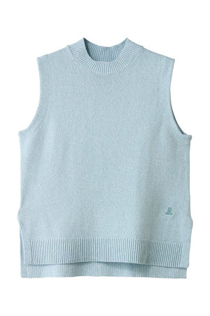 ランバン オン ブルー/LANVIN en Bleuのメランジノースリーブニット(110300/110301)