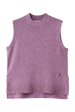 ランバン オン ブルー/LANVIN en Bleuのメランジノースリーブニット(110300/110301)