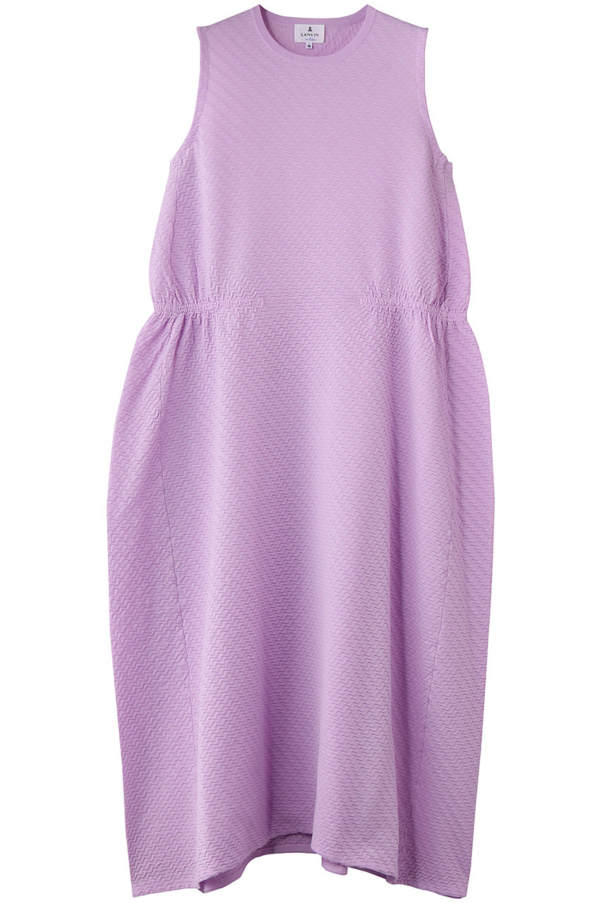 ランバン オン ブルー/LANVIN en Bleuのジャガードニットフレアワンピース(ピンクレッド/3646308)