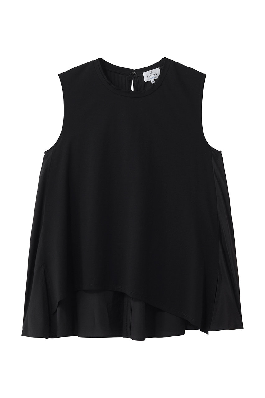 ランバン オン ブルー/LANVIN en Bleuのブライトローンコンビカットソー(ブラック/3646708)