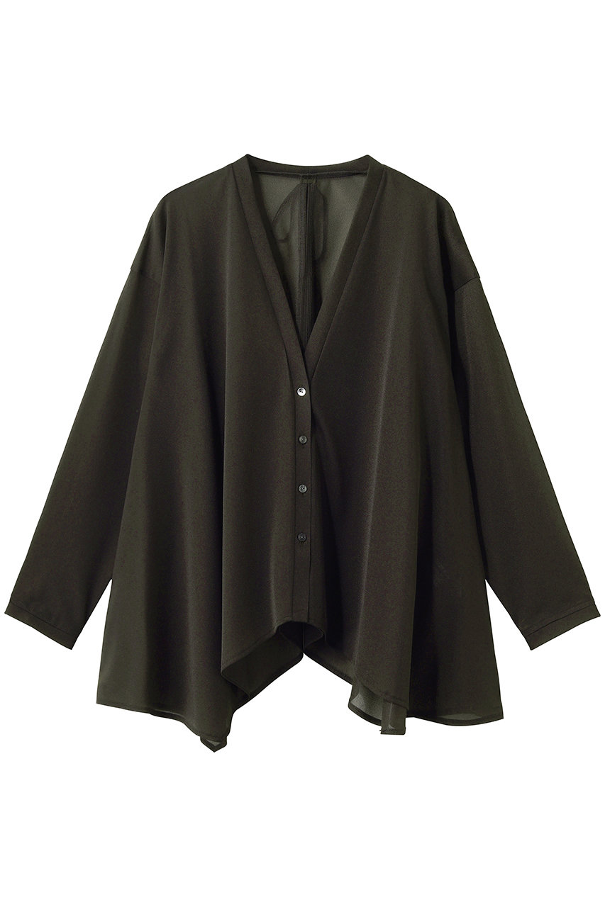 ランバン オン ブルー/LANVIN en Bleuのシアートリコットフレアカーデ(ブラウン/3646712)