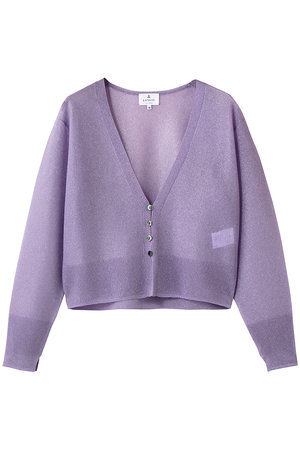 ランバン オン ブルー/LANVIN en BleuのシアーＶネックカーディガン(110300/110303)
