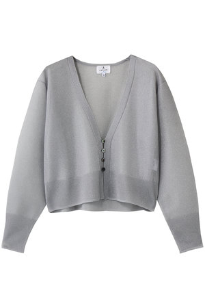 ランバン オン ブルー/LANVIN en BleuのシアーＶネックカーディガン(110300/110303)