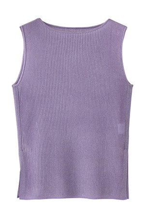 ランバン オン ブルー/LANVIN en Bleuのシアーリブボートネックニット(110300/110301)