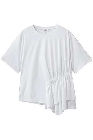 ランバン オン ブルー/LANVIN en Bleuのサイドギャザーフリルカットソー(110100/110102)