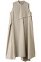 ライトタフタアシンメトリーフレアワンピース ランバン オン ブルー/LANVIN en Bleu ベージュ