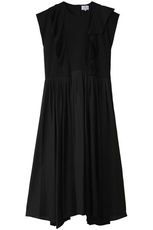 ランバン オン ブルー/LANVIN en Bleuのスクエアフリルコンビワンピース(110500/110503)