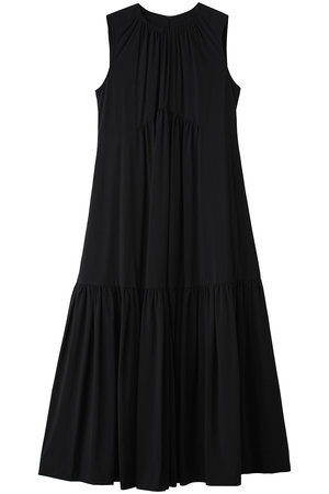 ランバン オン ブルー/LANVIN en Bleuのエアリータフタギャザーワンピース(110500/110503)