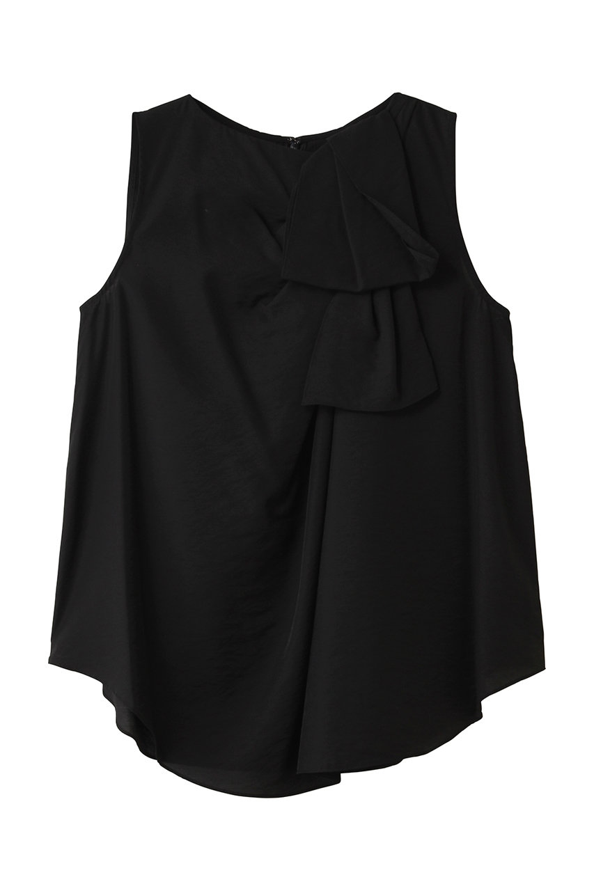 ランバン オン ブルー/LANVIN en Bleuのシアータンブラータックリボンブラウス(ブラック/3656620)