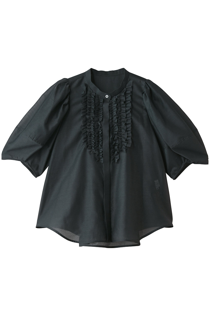 ランバン オン ブルー/LANVIN en Bleuのカールマイヤーフリルブラウス(グレー/3656621)