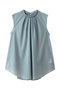 シアートリコットバックドレープブラウス ランバン オン ブルー/LANVIN en Bleu サックス
