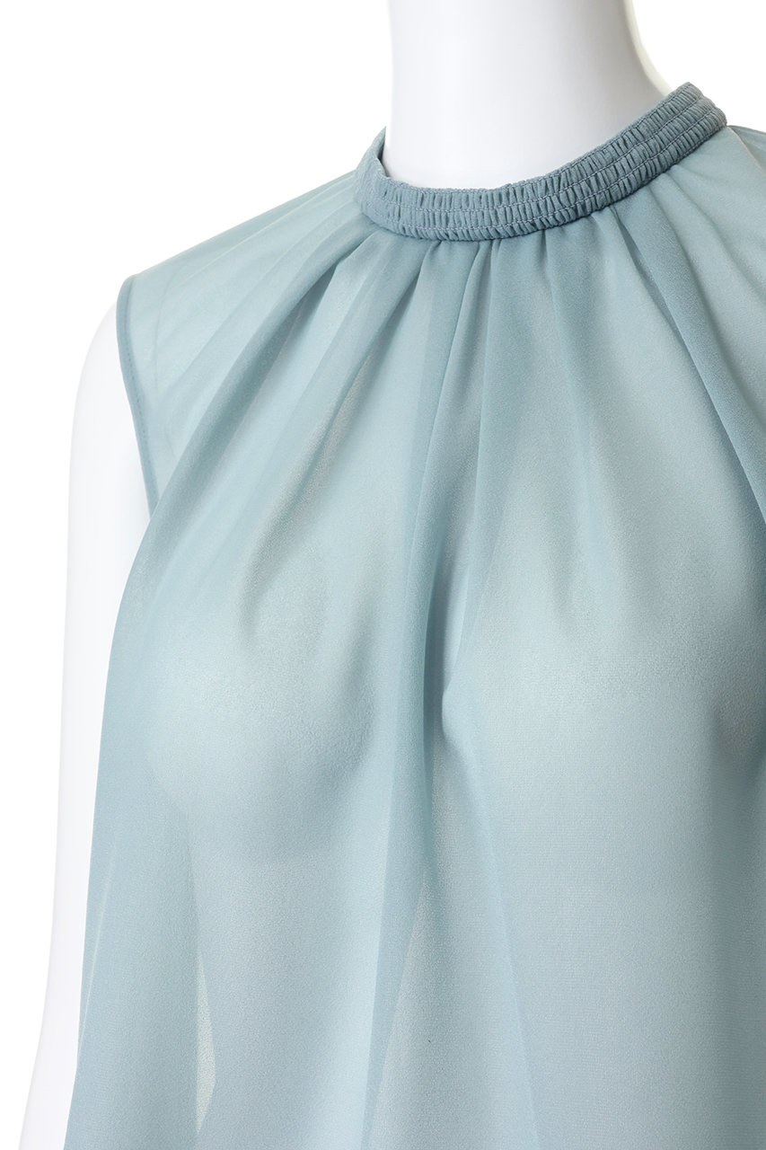 [新品未使用] LANVIN enBleu シアーブルゾン サイズ38 シアージップアップブルゾン|LANVIN en Bleu | LANVIN en Bleu