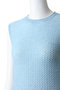 シアーメランジノースリーブニット ランバン オン ブルー/LANVIN en Bleu