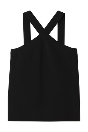 ランバン オン ブルー/LANVIN en Bleuの2wayクロスネックニットタンクトップ(110300/110301)