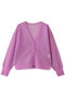 Vネックシアーカーディガン ランバン オン ブルー/LANVIN en Bleu ピンクレッド
