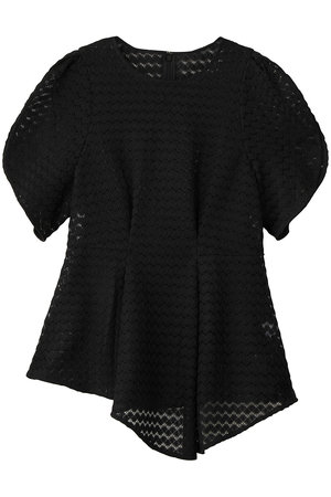 ランバン オン ブルー/LANVIN en Bleuのペプラムレースブラウス(110400/110402)
