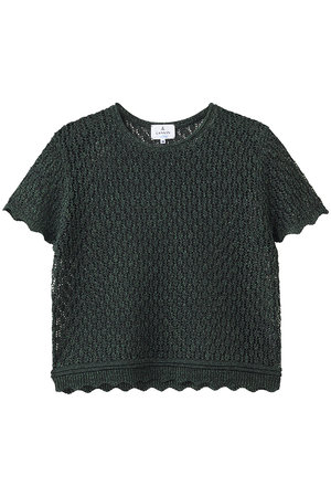 ランバン オン ブルー/LANVIN en Bleuのシアーラメレースニット(110300/110301)