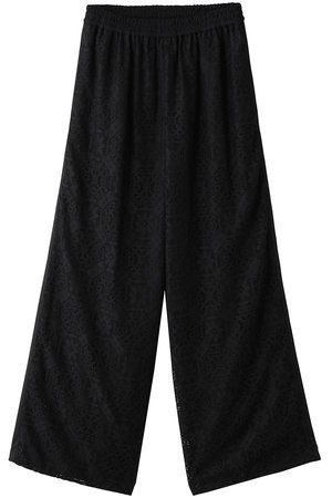 ランバン オン ブルー/LANVIN en Bleuのサイドテープレースゴムパンツ