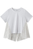 レースコンビカットソー