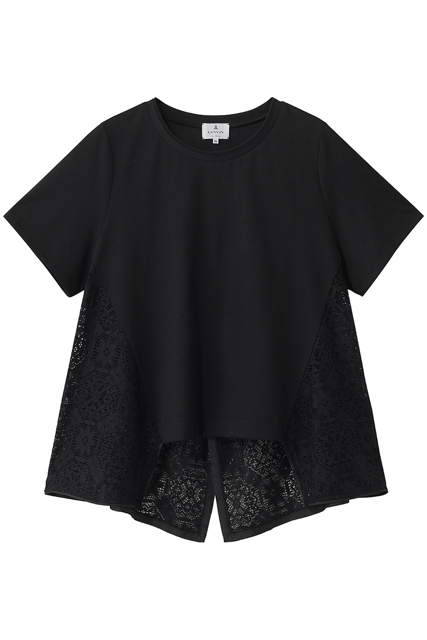 ランバン オン ブルー/LANVIN en Bleuのレースコンビカットソー(ブラック/3666712)