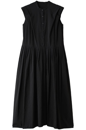 ランバン オン ブルー/LANVIN en Bleuのナイロンタッサータックワンピース(110500/110503)
