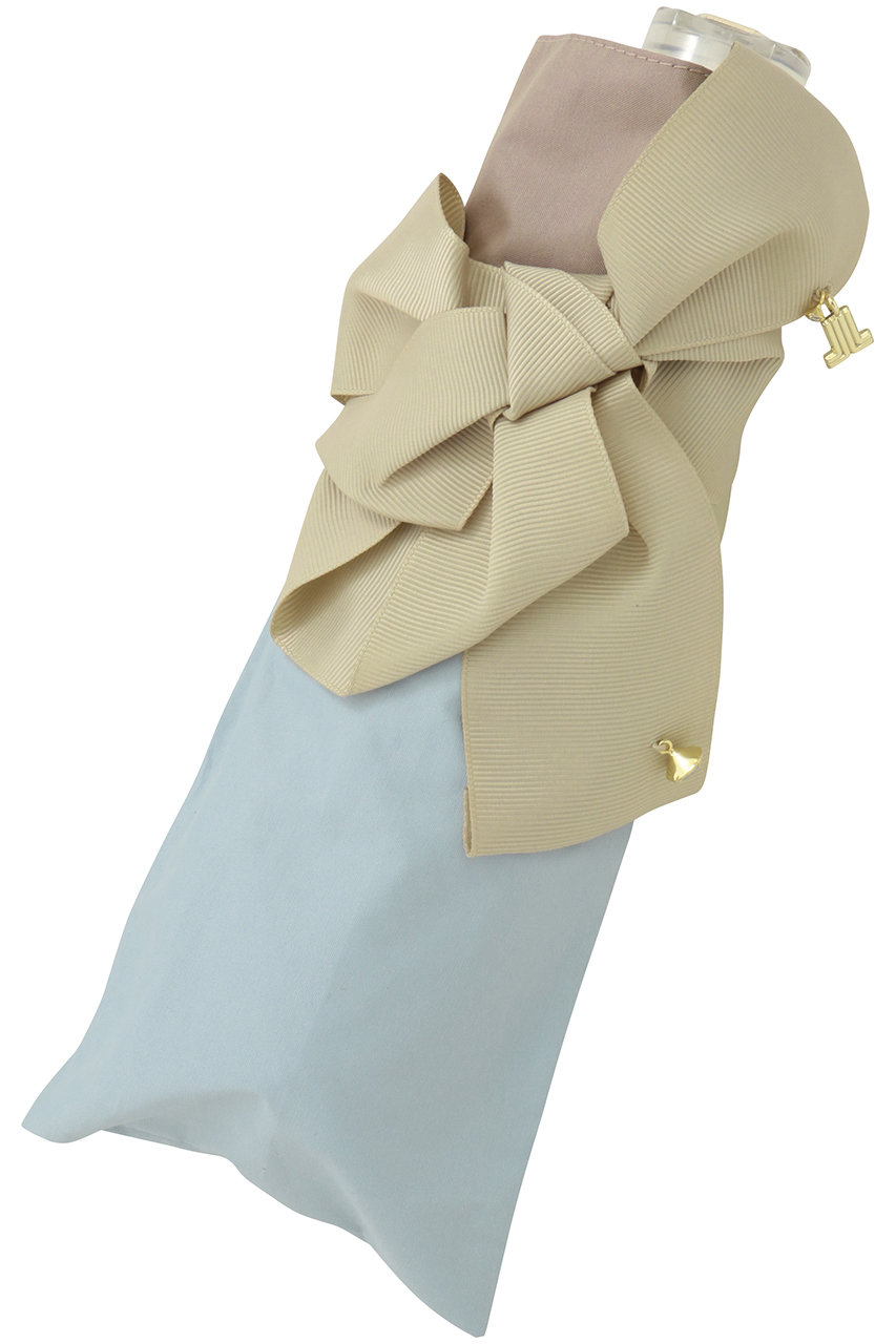 【新品・タグ付】LANVIN en Bleu ランバン オン ブルー リボン LANVIN en Bleu(ランバン オン ブルー)｜ビジューリボン付き切継 ミニ