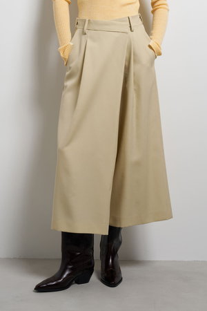 ランバン オン ブルー/LANVIN en Bleuの【予約販売】ウールツイルクロップドワイドパンツ(110600/110601)