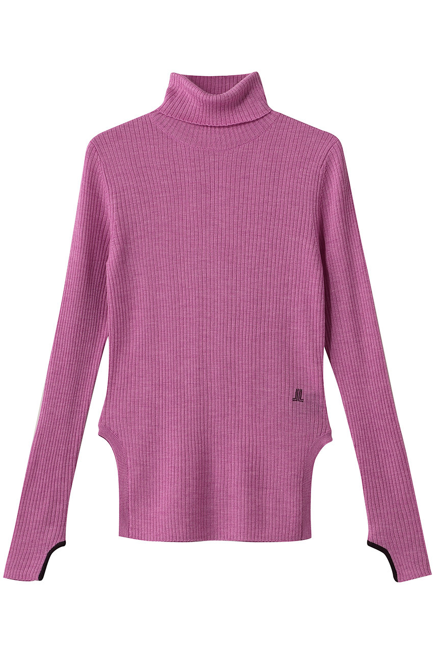 LANVIN en Bleu カラーポイントリブタートル (ピンクレッド, 38) ランバン オン ブルー ELLE SHOP