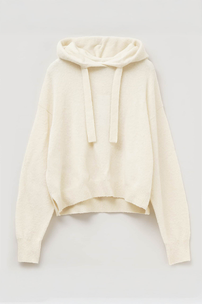LANVIN en Bleu シャギーフーデッドニット (オフ, 38) ランバン オン ブルー ELLE SHOP