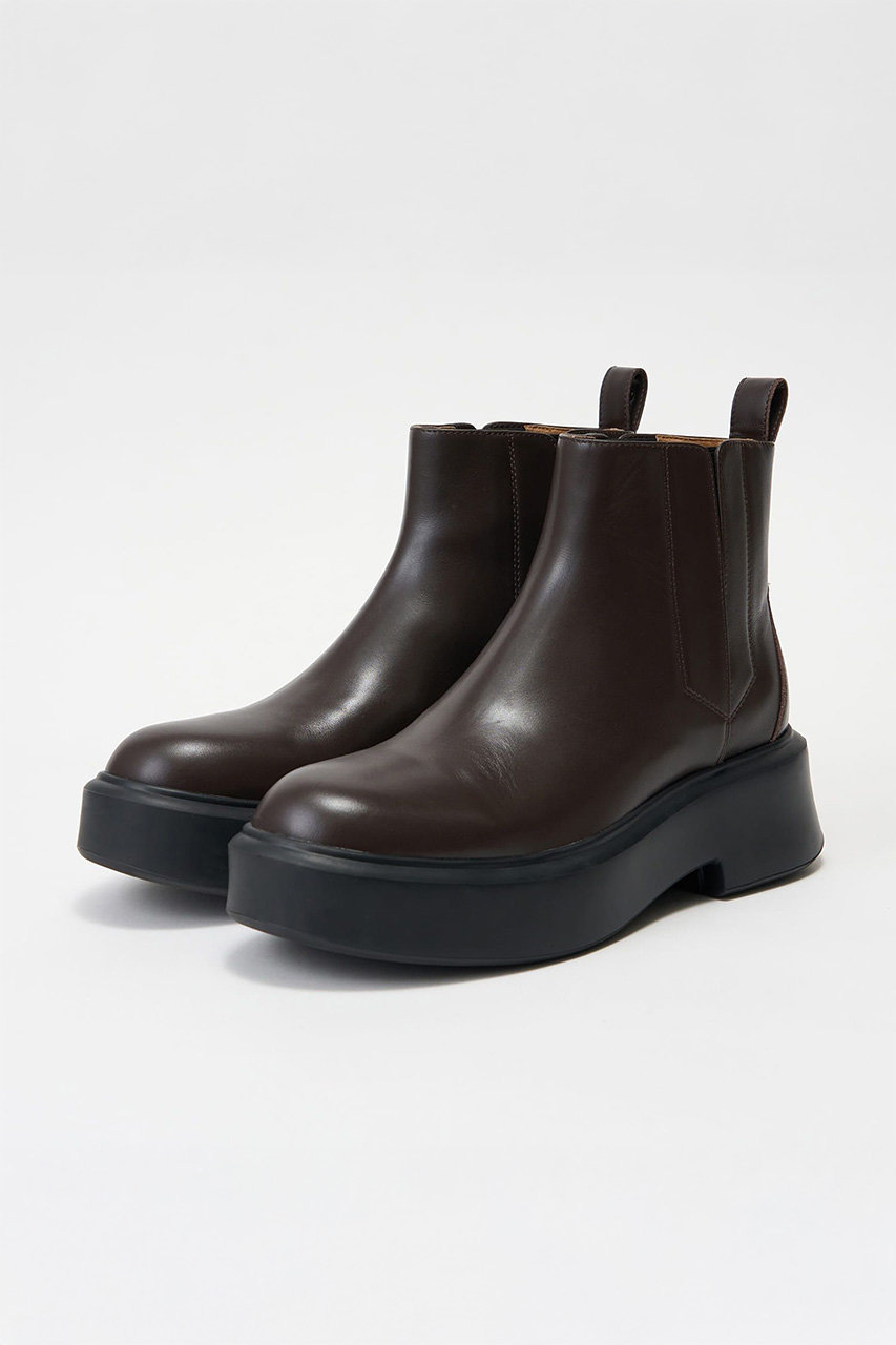 LANVIN en Bleu サイドゴアブーツ (ブラウン, 36) ランバン オン ブルー ELLE SHOP