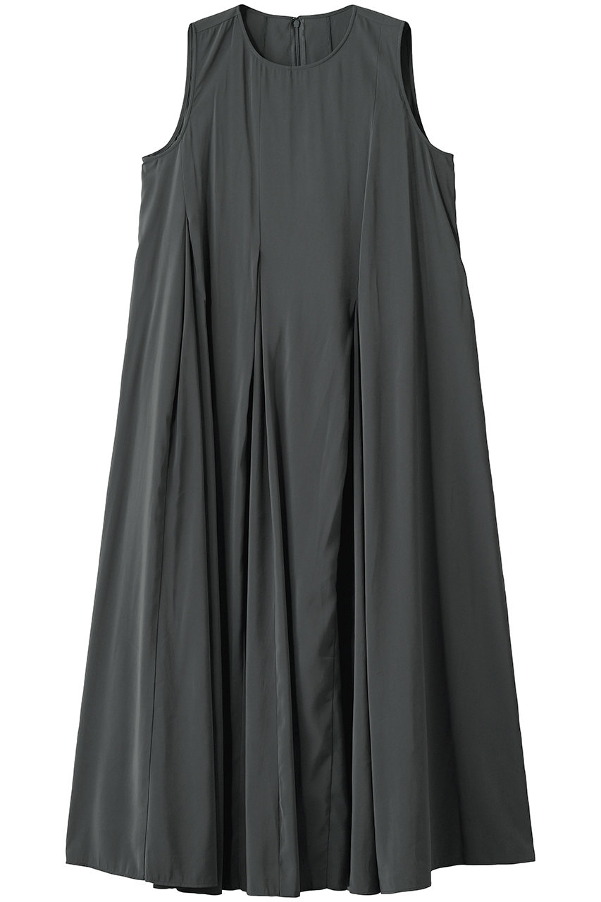 ランバン オン ブルー/LANVIN en Bleuのフィブリルレーヨンフレアワンピース(チャコールグレー/3676310)