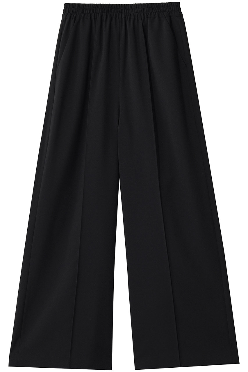 ランバン オン ブルー/LANVIN en Bleuのドライポリエステルゴムワイドパンツ(ブラック/3676403)