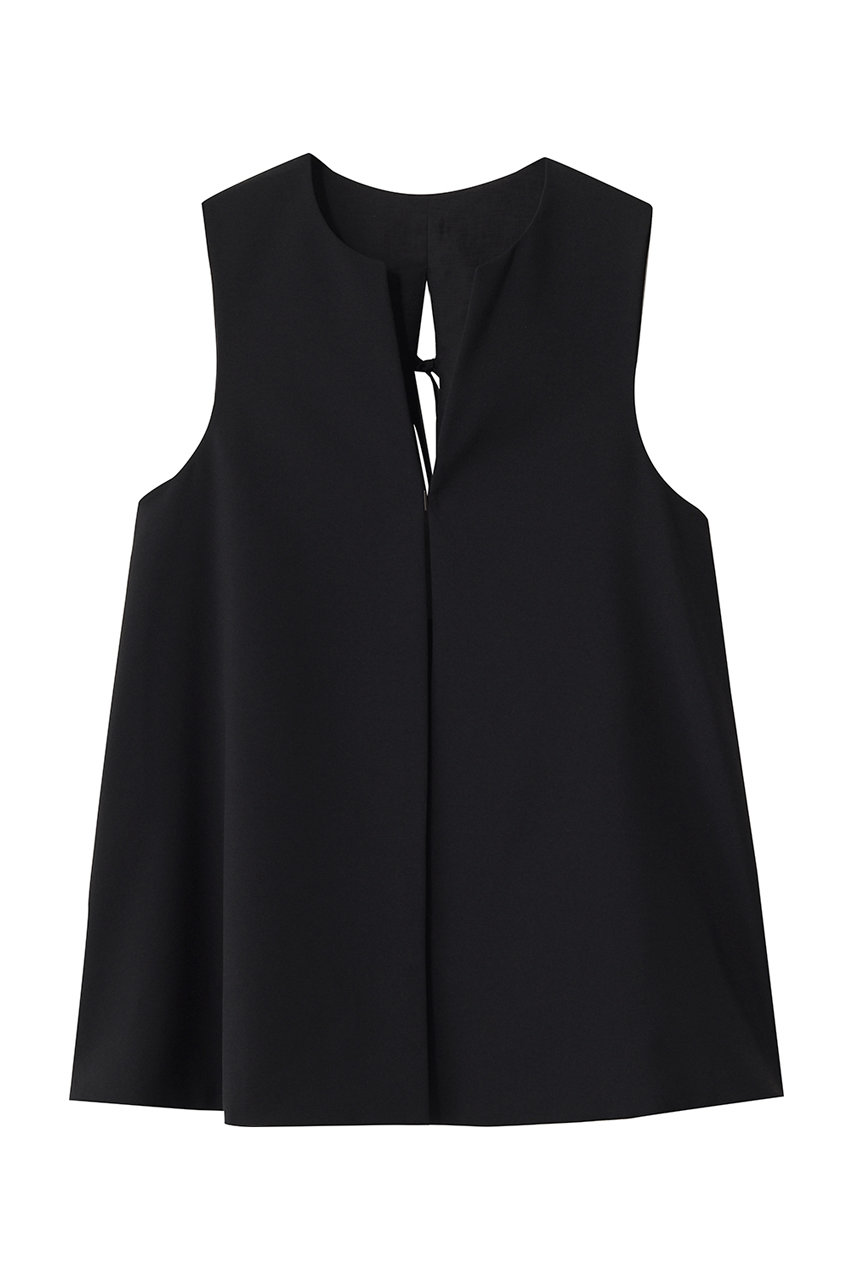 ランバン オン ブルー/LANVIN en Bleuのドライポリエステルバックオープンベスト(ブラック/3676615)