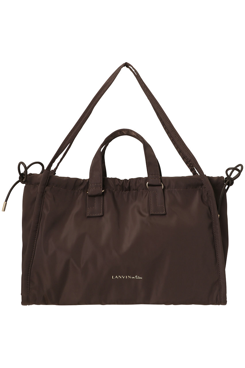 ランバン オン ブルー/LANVIN en Bleuの2wayドロストトートバッグ(ブラウン/3686005)