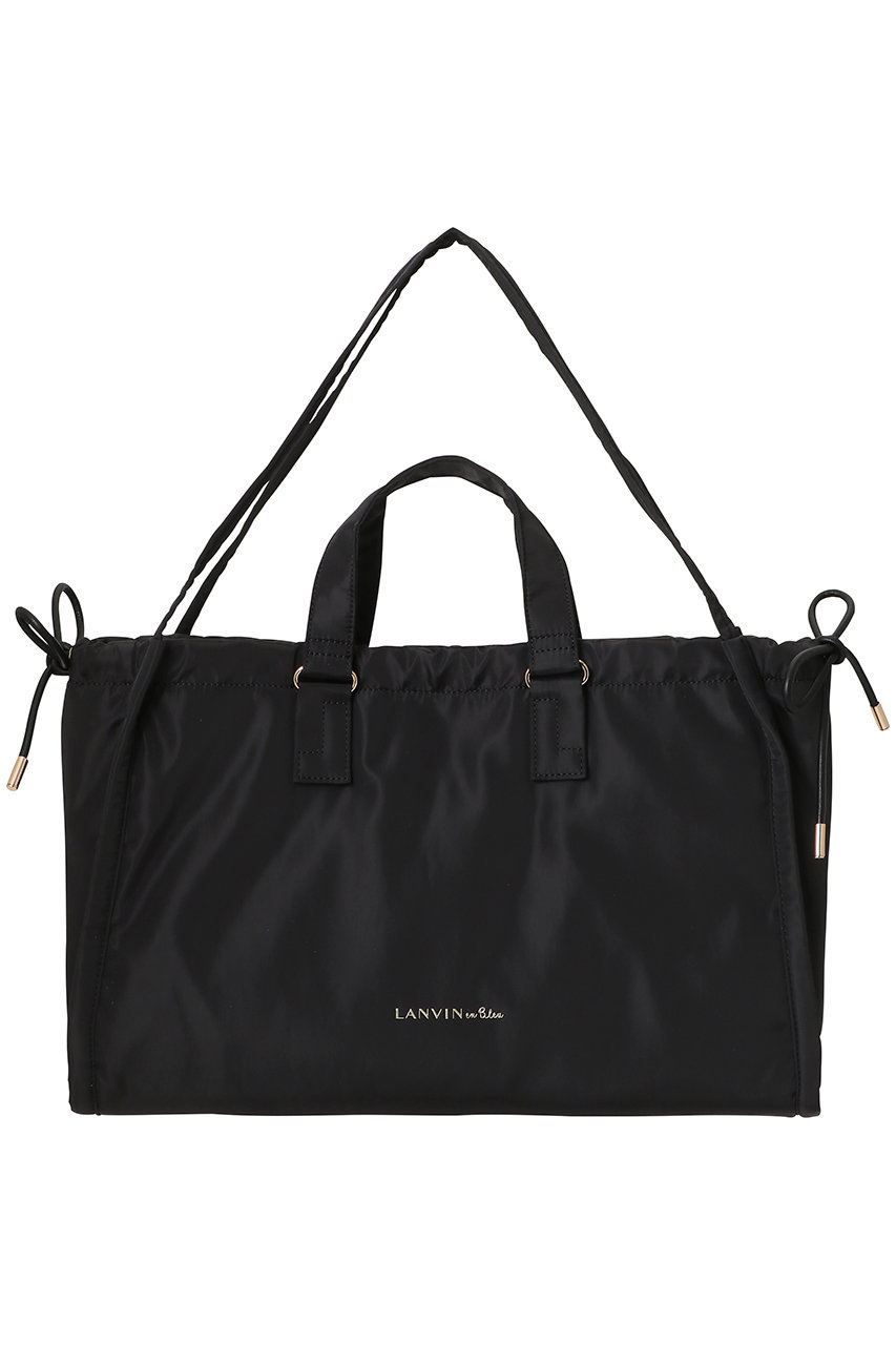 ランバン オン ブルー/LANVIN en Bleuの2wayドロストトートバッグ(ブラック/3686005)