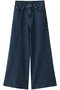 センタープレスフレアデニム ランバン オン ブルー/LANVIN en Bleu ネイビー