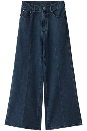 ランバン オン ブルー/LANVIN en Bleuのセンタープレスフレアデニム(110600/110604)
