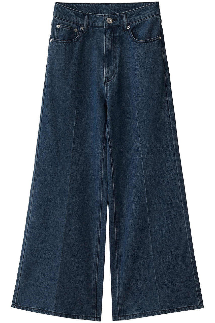 ランバン オン ブルー/LANVIN en Bleuのセンタープレスフレアデニム(ネイビー/3686405)
