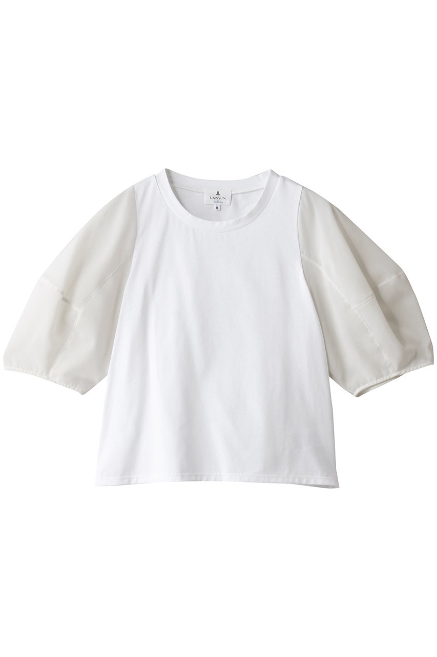 ランバン オン ブルー/LANVIN en Bleuのクロップドコンビカットソー(オフ/3686710)