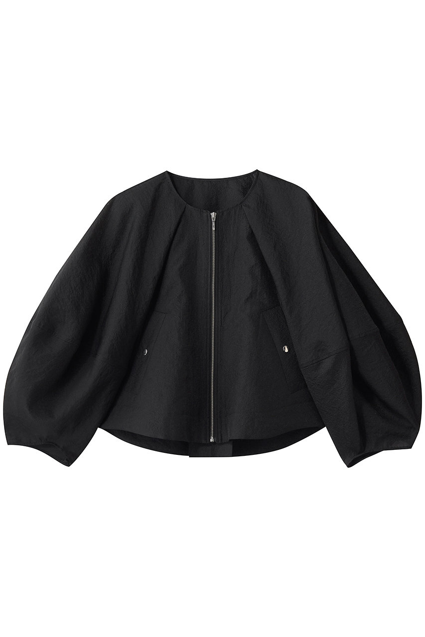 ランバン オン ブルー/LANVIN en Bleuのシアージップアップブルゾン(ブラック/3686211)