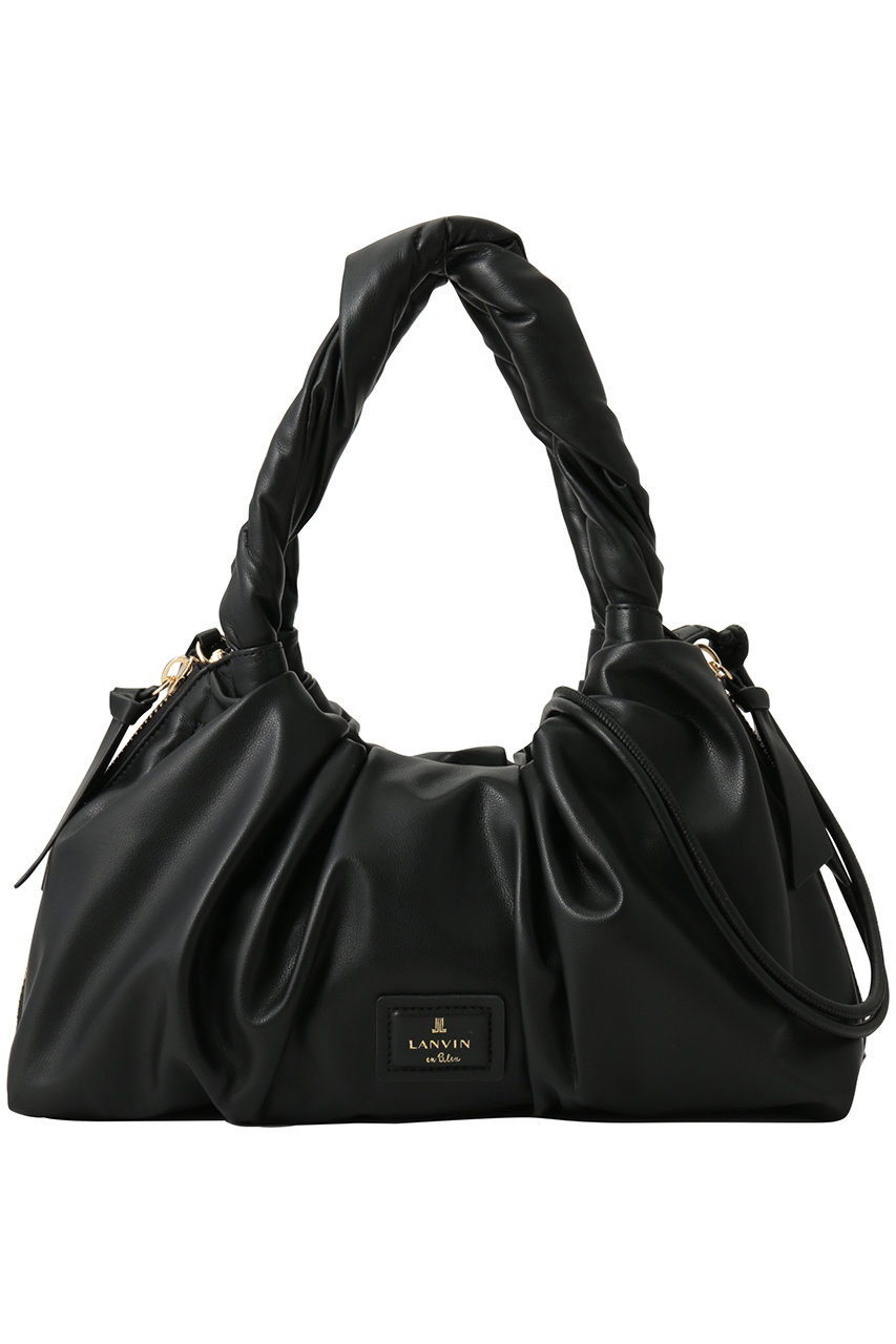 ランバン オン ブルー/LANVIN en Bleuのトーデュツイストギャザーバック485060(ブラック/3696014)