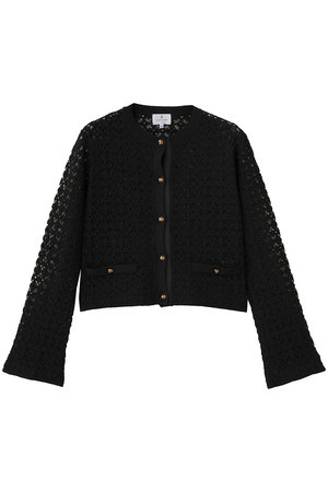 ランバン オン ブルー/LANVIN en Bleuのコードレースニットジャケット(110800/110801)