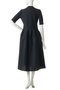 ニットコンビフレアワンピース ランバン オン ブルー/LANVIN en Bleu