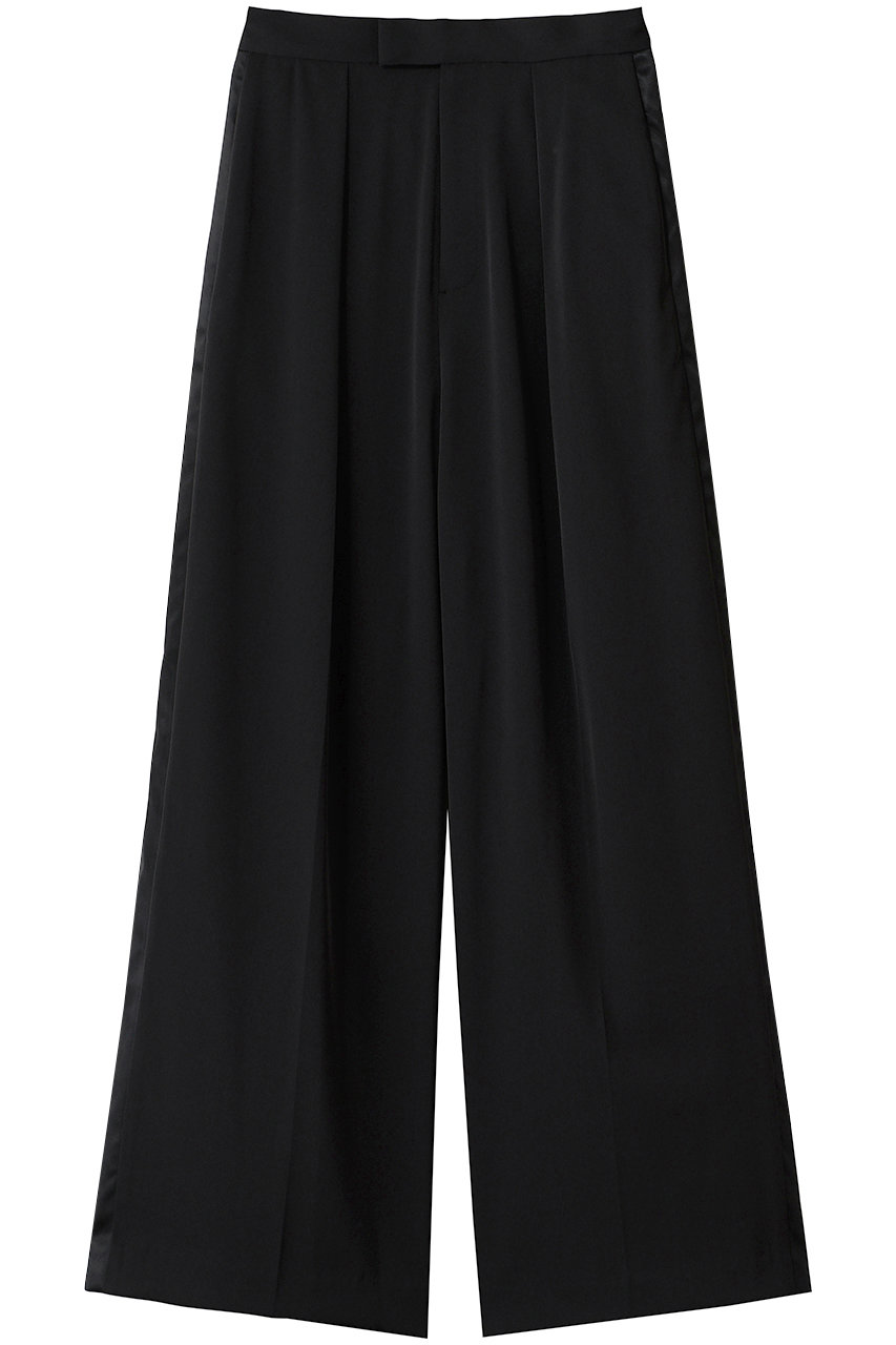 ランバン オン ブルー/LANVIN en Bleuのサイドテープワイドパンツ(ブラック/3696407)