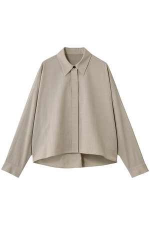 ランバン オン ブルー/LANVIN en Bleuのウールトロピカルドルマンフォルムシャツ(110400/110403)