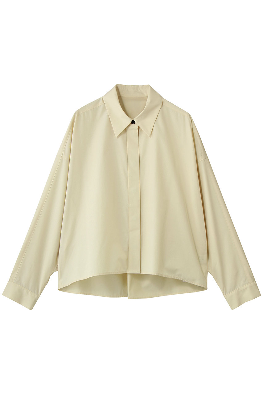 ランバン オン ブルー/LANVIN en Bleuのクリスピータフタドルマンフォルムシャツ(イエロー/3696616)