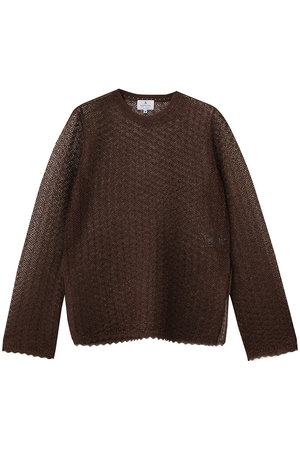 ランバン オン ブルー/LANVIN en Bleuのラメレースニット(110300/110301)
