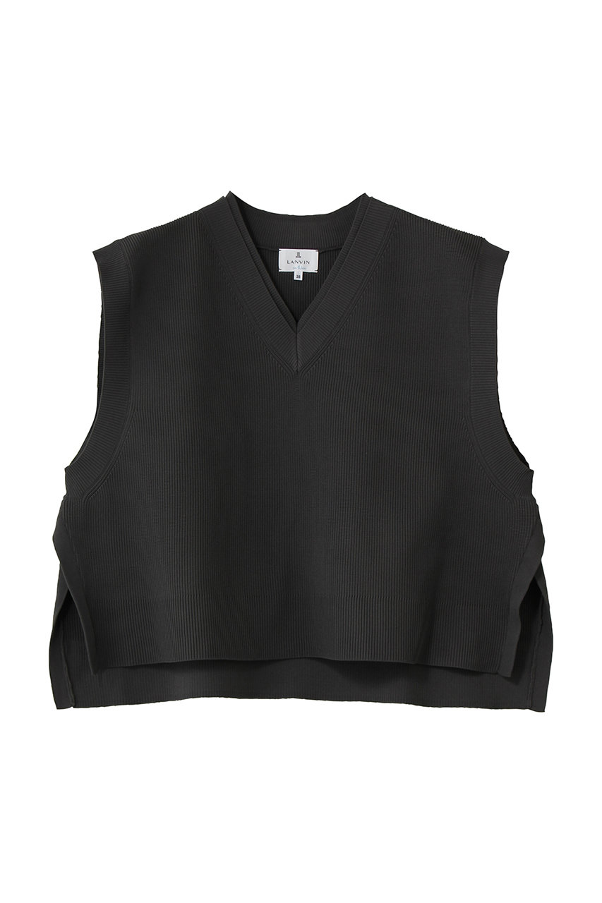 ランバン オン ブルー/LANVIN en BleuのＶネックニットベスト(グレー/3696812)